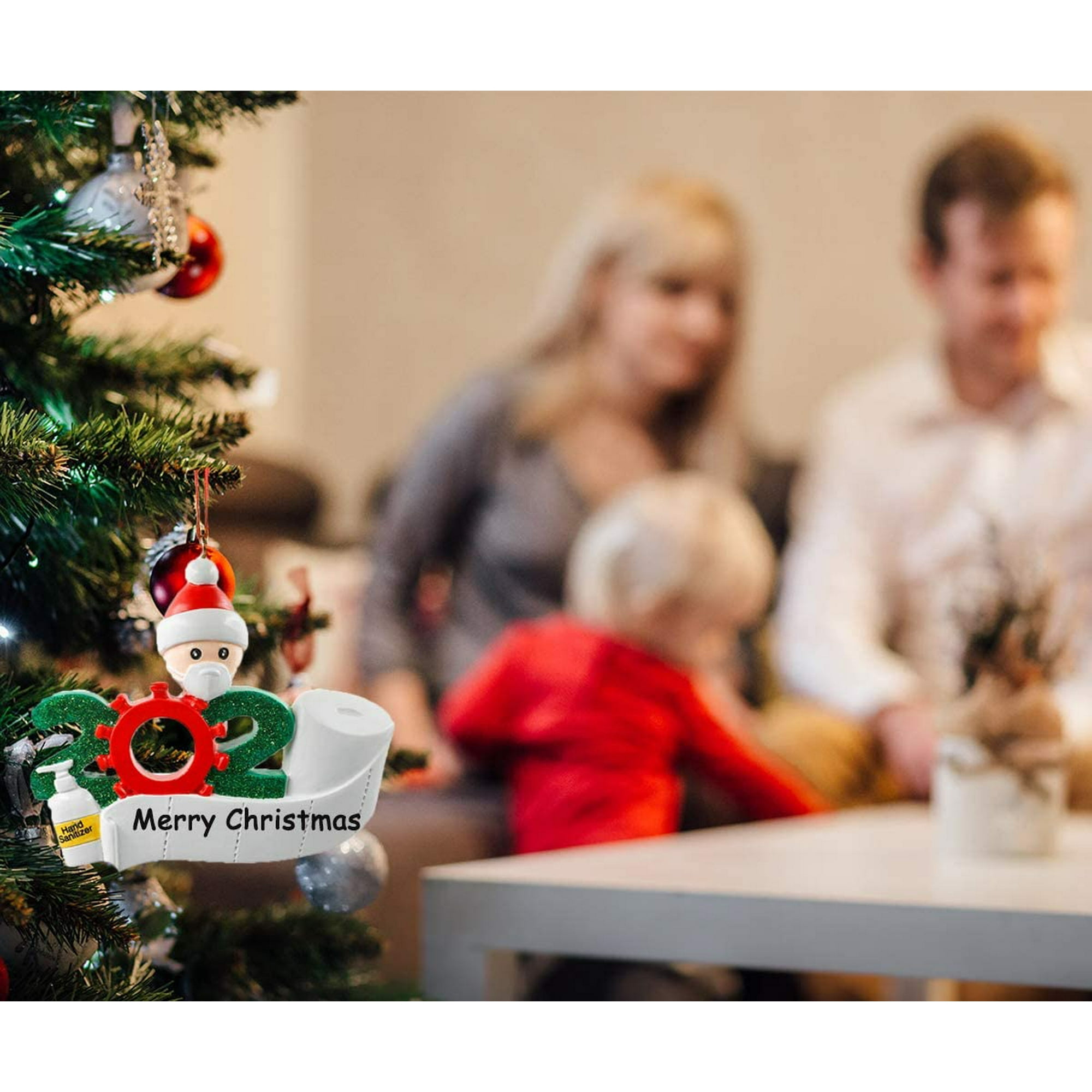 2020 Quarantine Survivor Family Customized Christmas Decorating Kit DIY Creative Gift for Family N A 2020 Personalized Name Christmas Ornament kit Family of 1
